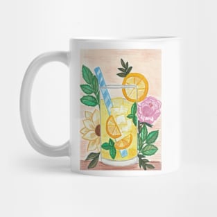 Iced floral summer lemonade Mug